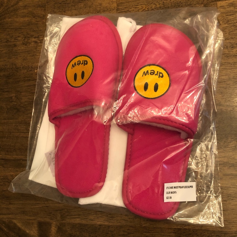 Justin Bieber House of Drew House Slipper Magenta